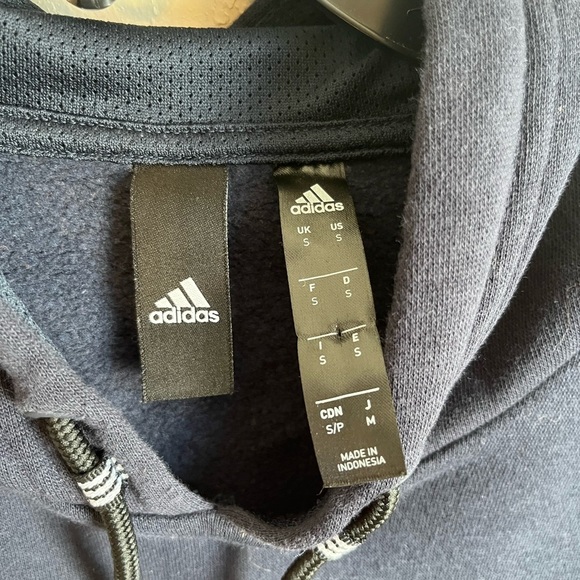 Adidas Men's Navy and Orange Athletic Hoodie Size S - Picture 3 of 5